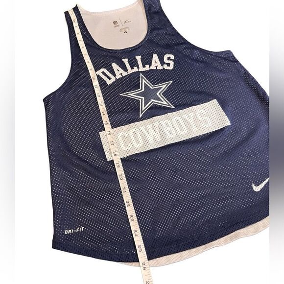 Nike NFL Dallas Cowboys jersey tank top blue grey size small - Picture 8 of 10
